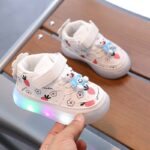 کفش چراغدار کودک مدل توت فرنگی