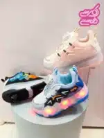 کفش اسکیتی چراغ دار مدل تاندر در سه رنگ مشکی، آبی و صورتی